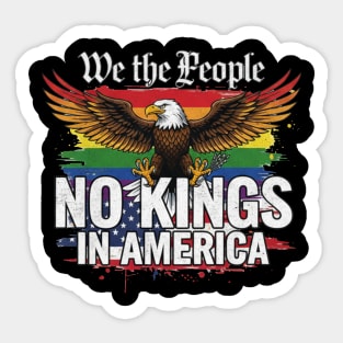No Kings In America - We The People Patriotic Pride Sticker